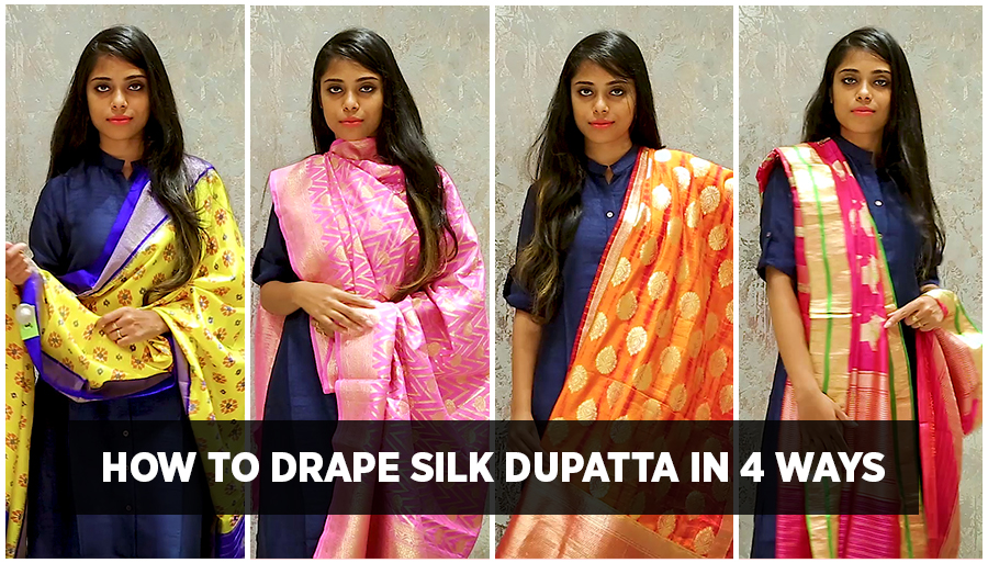 How to Drape Silk Dupatta in 7 Ways