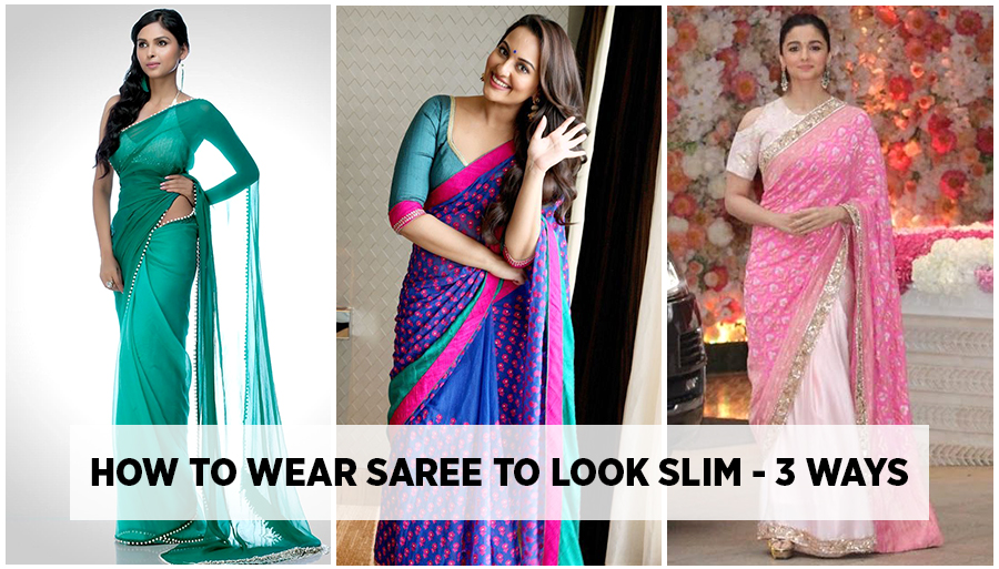 How to Wear Saree to Look Slim