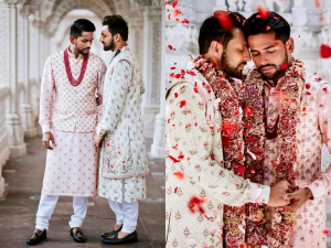 indian gay wedding, trending gay grooms wedding