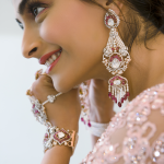 sonam kapoor bridal look, earrings ideas, trendy earrings for wedding