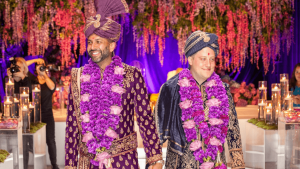 gay grooms wedding, wedding ideas for LGBTQ, tarun tahiliani groom sherwani 