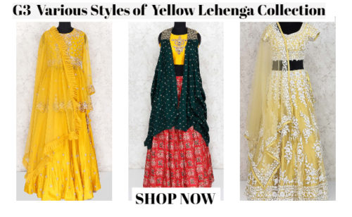G3+ Yellow Lehenga Collection
