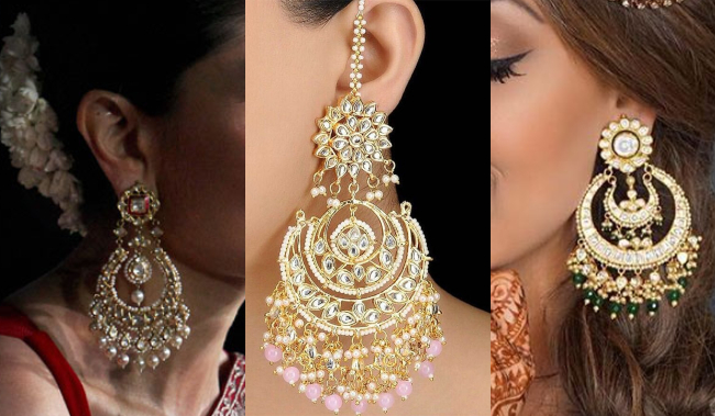 chaandbalis designs, chaandbali earrings