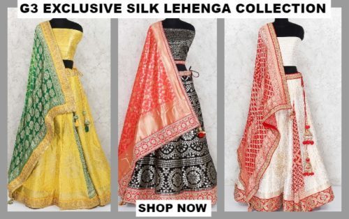 G3+ Exclusive Silk Lehenga Collection