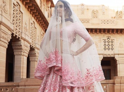 sabyasachi rose pink lehenga