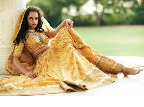 sabyasachi yellow bridal lehenga