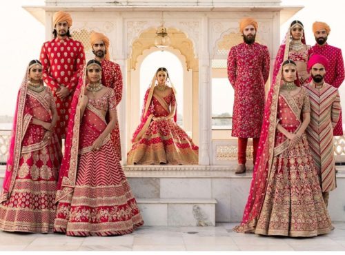 The sabya red collection by sabyasachi