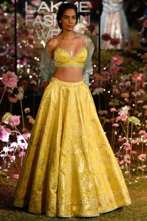 Anita Dongre Yellow Lehenga from LFW 2020