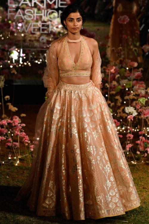 Anita Dongre blush pink lehenga