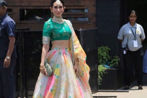 karishma kapoor in sabyasachi lehenga