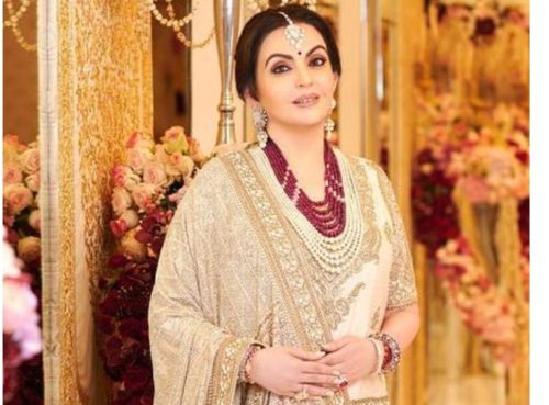 Nita Ambani in sabyasachi lehenga