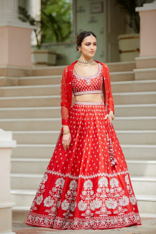 Suhanisha Lehenga/Anita Dongre red bridal lehenga