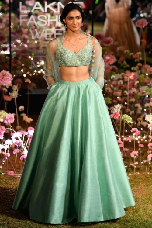 Sage green Anita Dongre Lehenga from LFW 2020