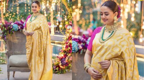 silk saree for pregnant ladies