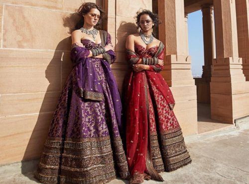 purple gold sabyasachi purple lehenga