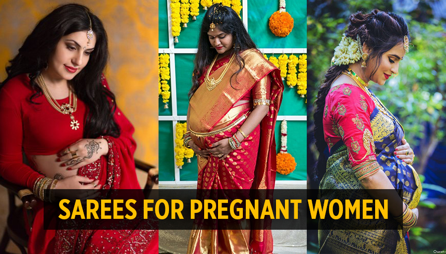 silk saree in pregnancy, how to wear saree in pregnancy