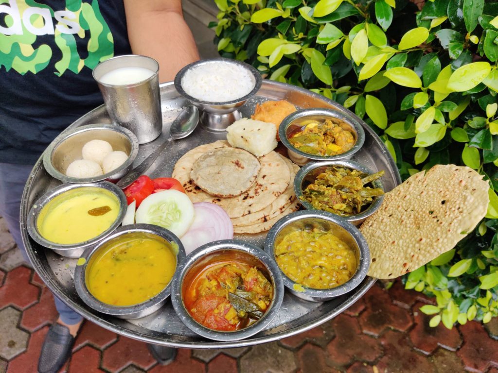 Pure gujarati thali at Kansar