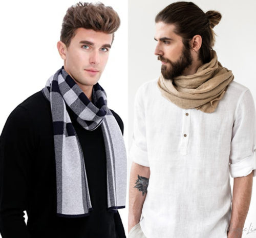 Shirts or T-shirt with Scarf or stole