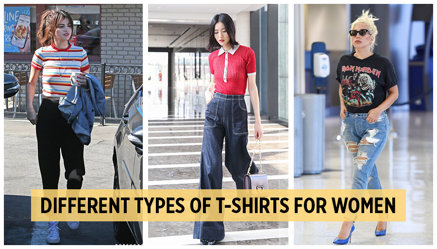 different types of t-shirt for women