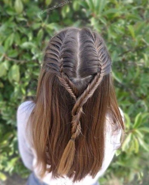 cute fishtail hairstyle
