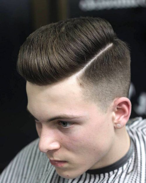 disconnected hardline hairstyle for men
