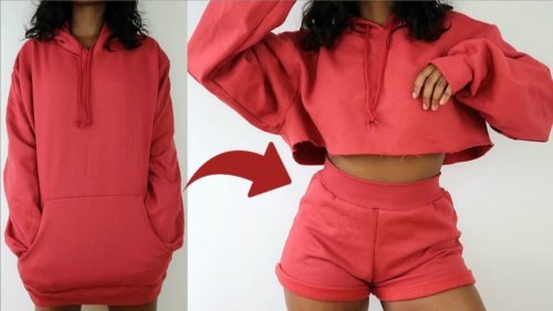 Turn your oversized hoodie into a two-piece set