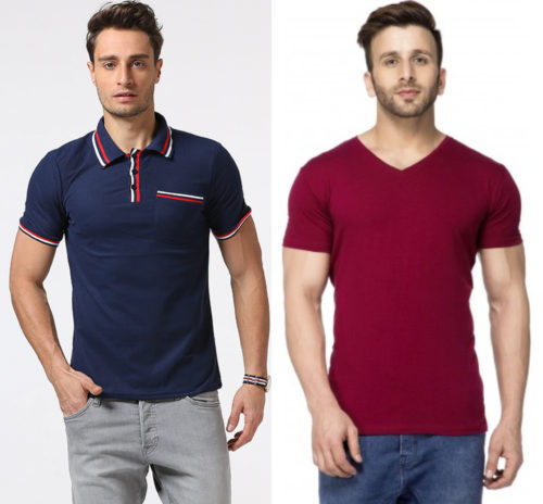 Polo T-shirts or V-neck T-shirts