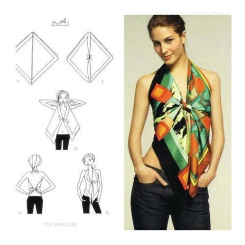Upcycled your scarf into a top