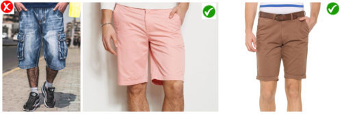 wear roll up shorts to look taller