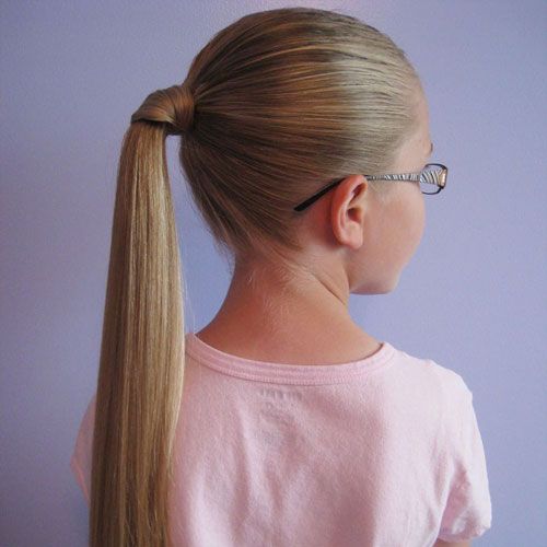 Simple and Cute Ponytail Hairstyle for Girls
