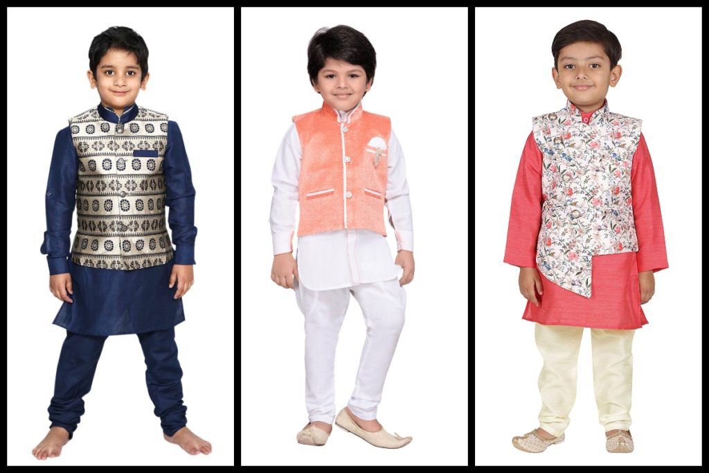 indian waistcoat set for boys