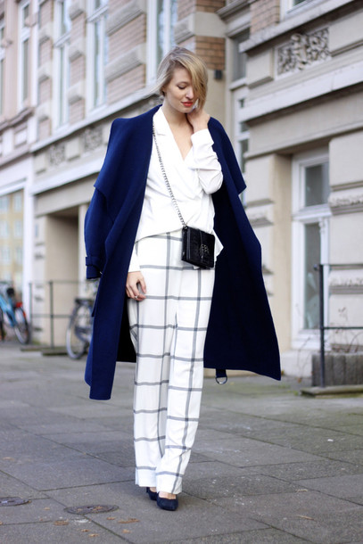 Over coat with white shirt