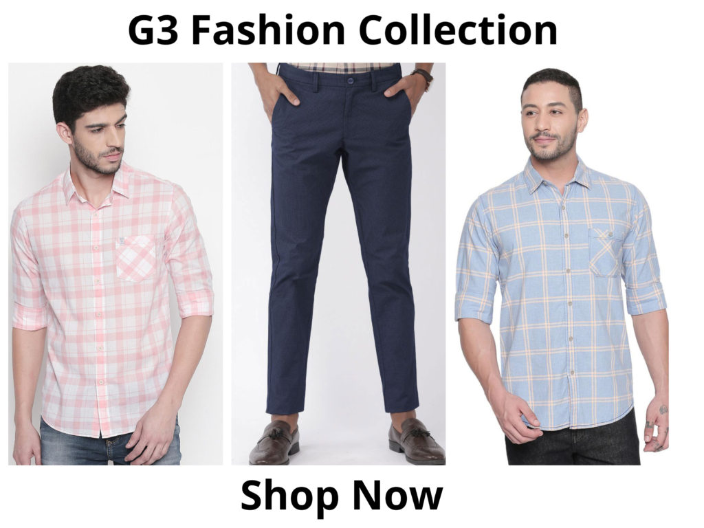G3+ Fashion men's casual indian brands