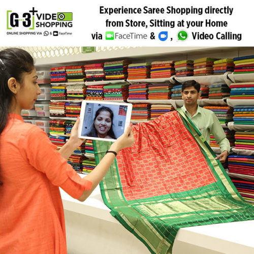 shop online saree via vedio calling