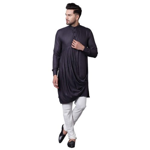 draped kurta for men