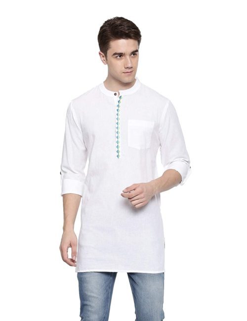 short kurta with jeans for men