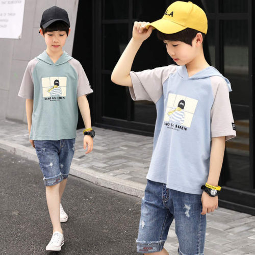 Hooded t-shirt for boy
