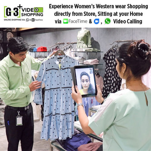 shopping clothes with video call