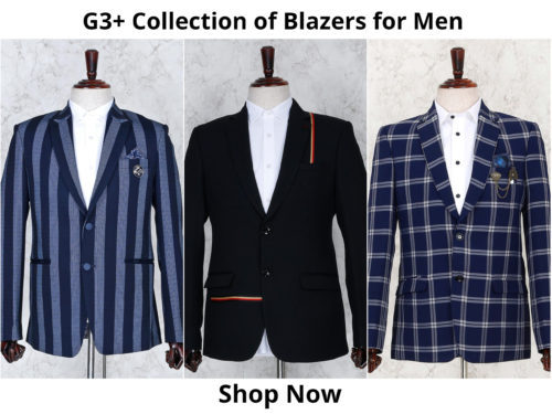 g3+ blazers for men
