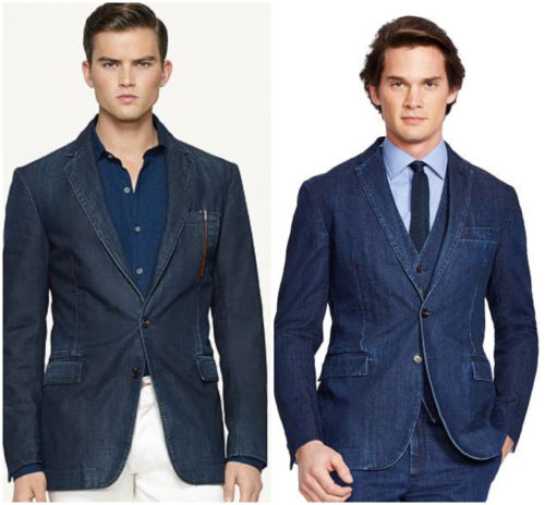 denim jacket style blazer for men