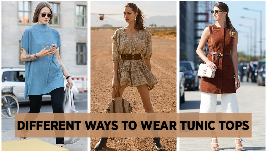 different ways to wear tunic tops
