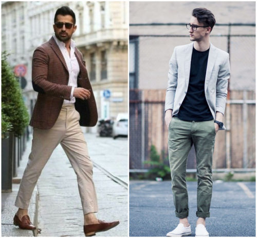 style blazer for men with chinos