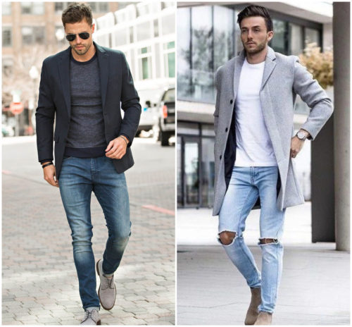casual blazer with jeans