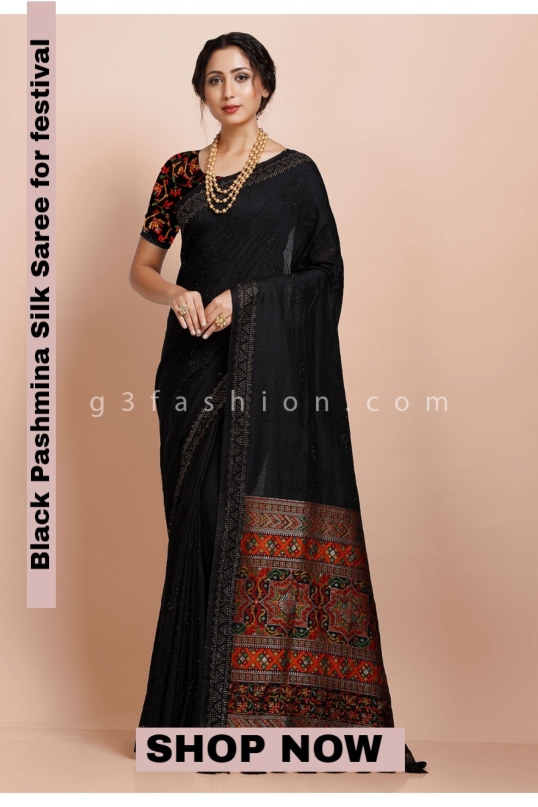 shop online black silk saree for women