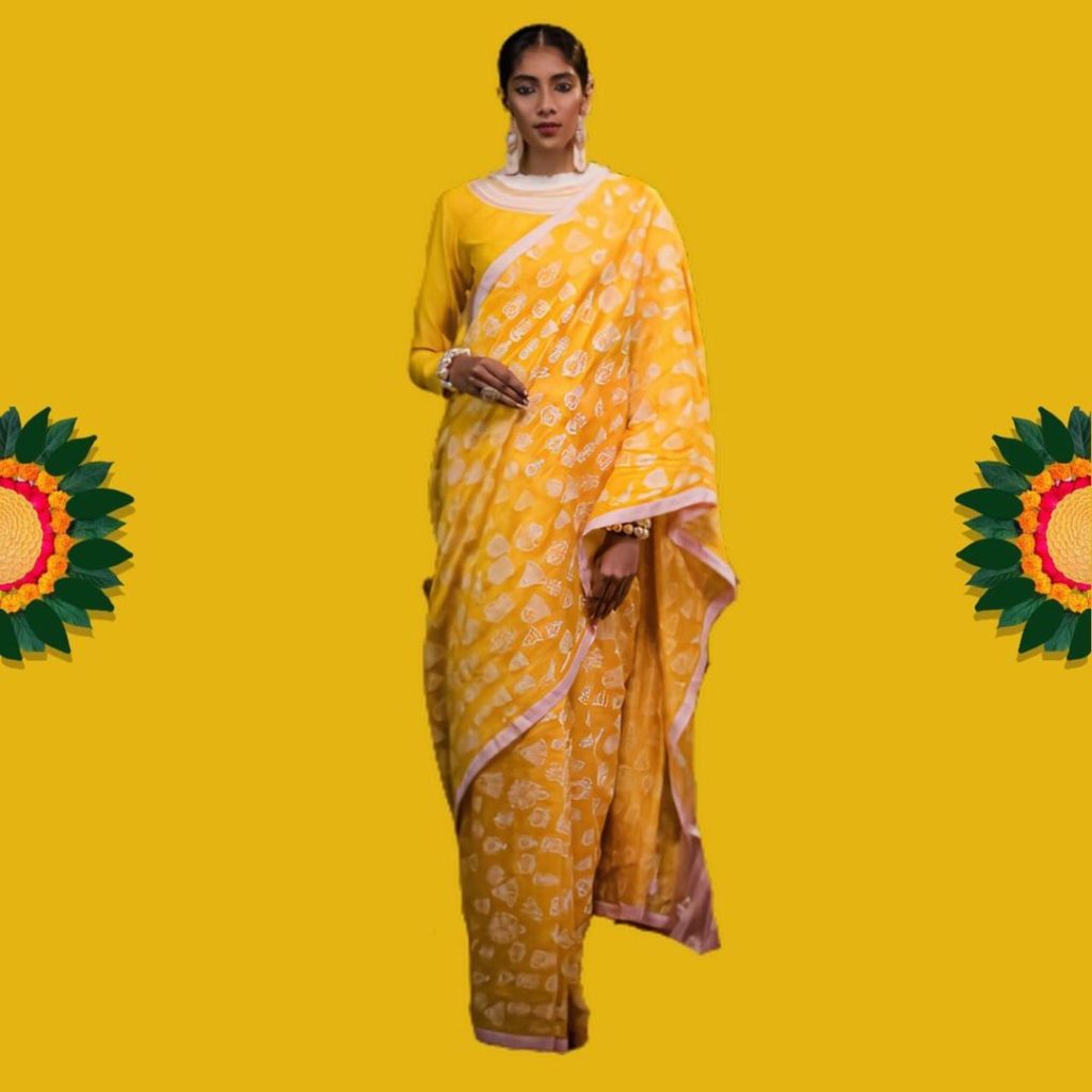 Masaba yellow saree design