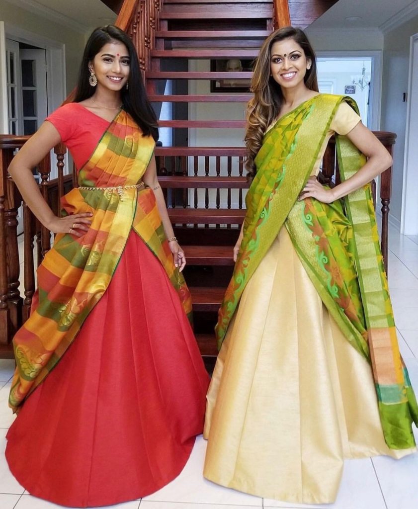 Lehenga style saree for wedding