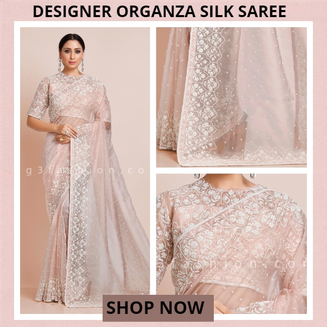 shop peach silk saree online