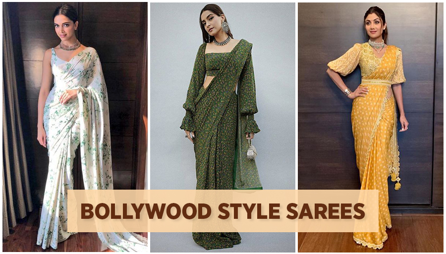 Bollywood actress saree style Celebrity inspired sarees