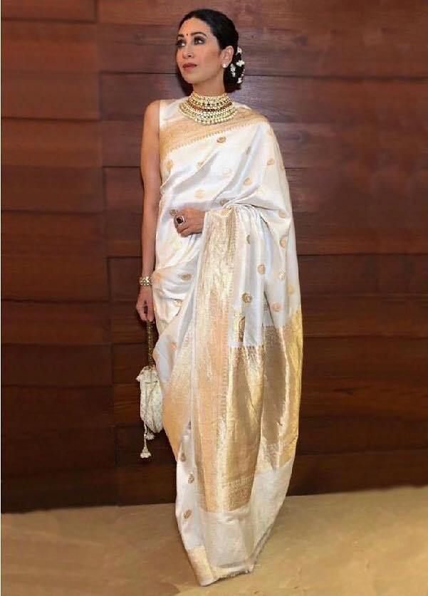 Top bollywood actresses in silk saree look 2021