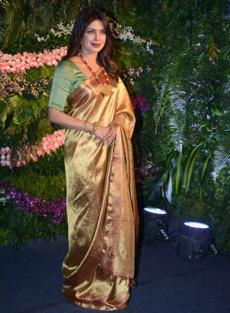 Golden silk saree online